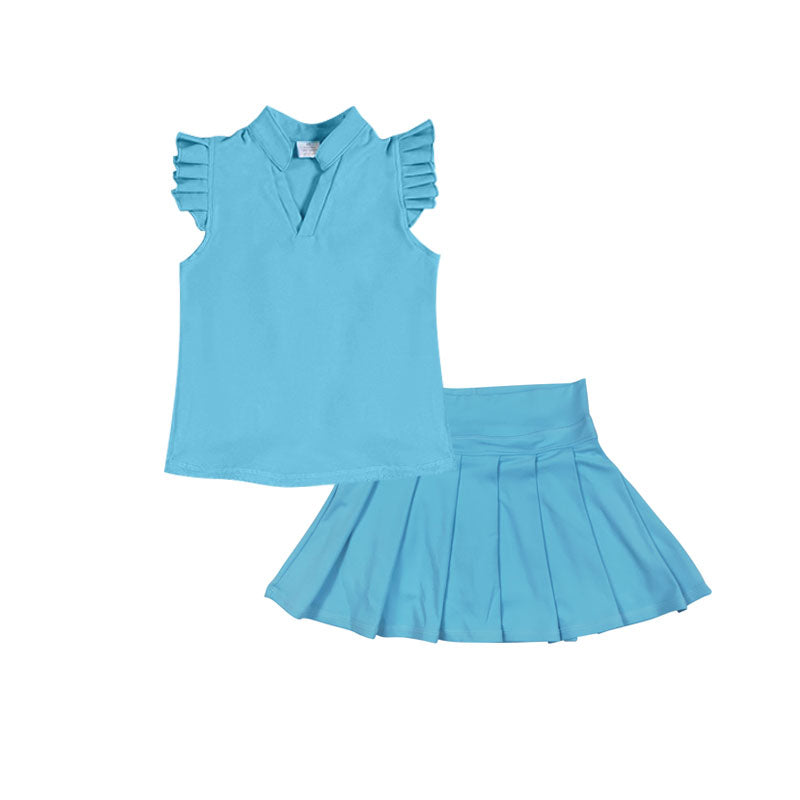 GSD3202 Baby Girls Blue Active Skirt Set Preorder