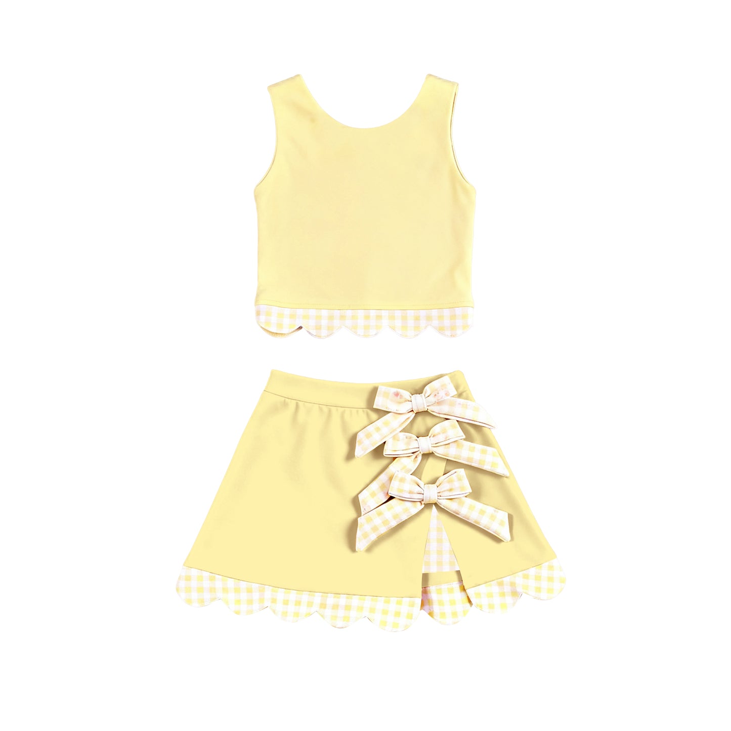 GSD3324 Baby Girls Yellow Active Skirt Set Preorder