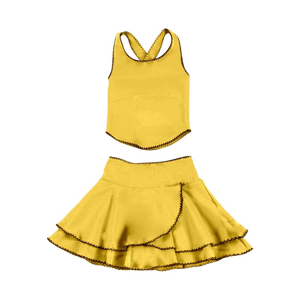 GSD3328 Baby Girls Yellow Active Skirt Set Preorder