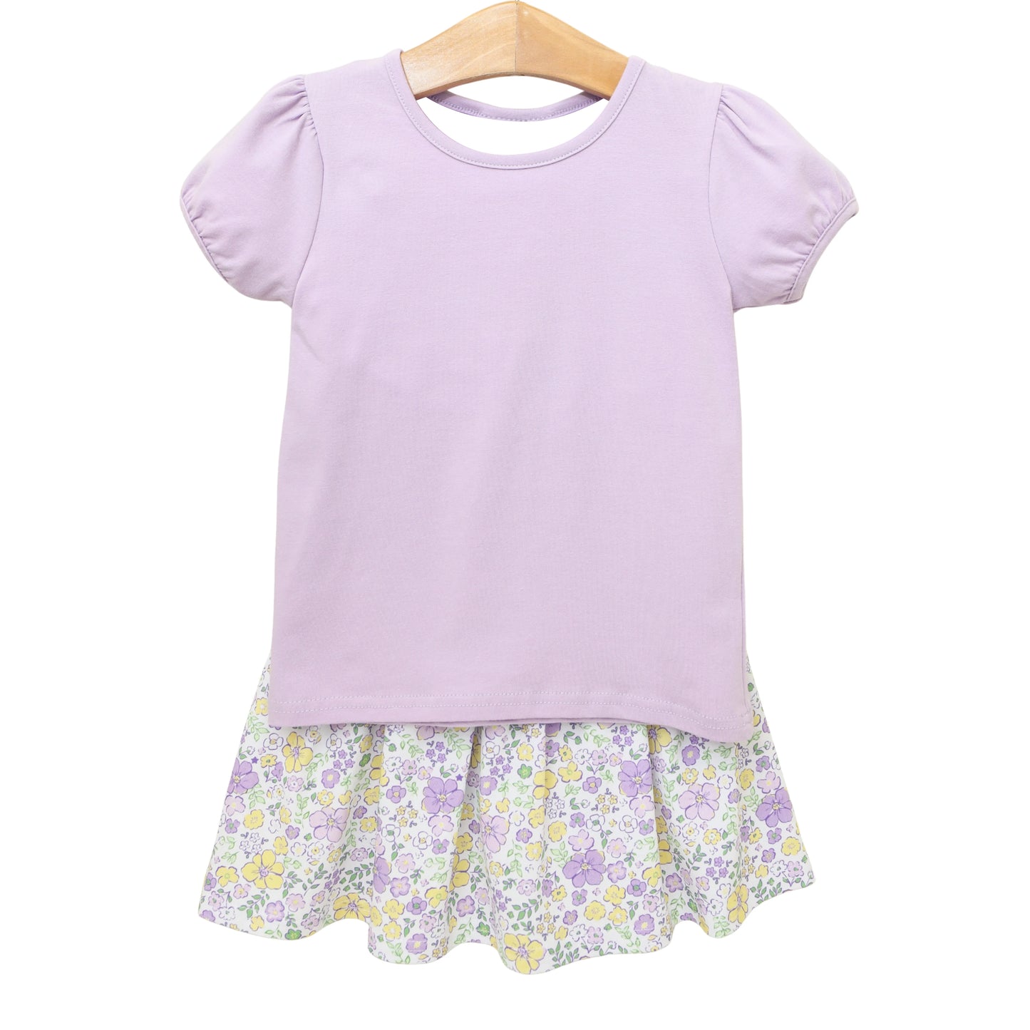 GSD3388 Baby Girls Violet Top With Skirt Set Preorder