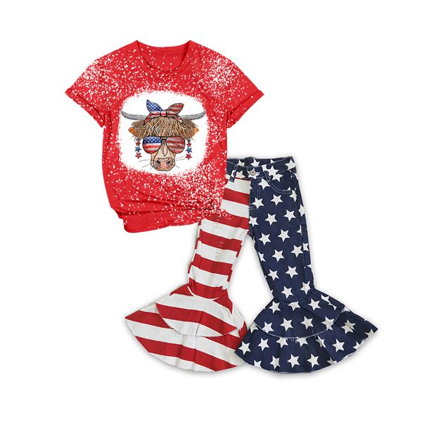 GSPO0408 July 4th Top+Denim Pants