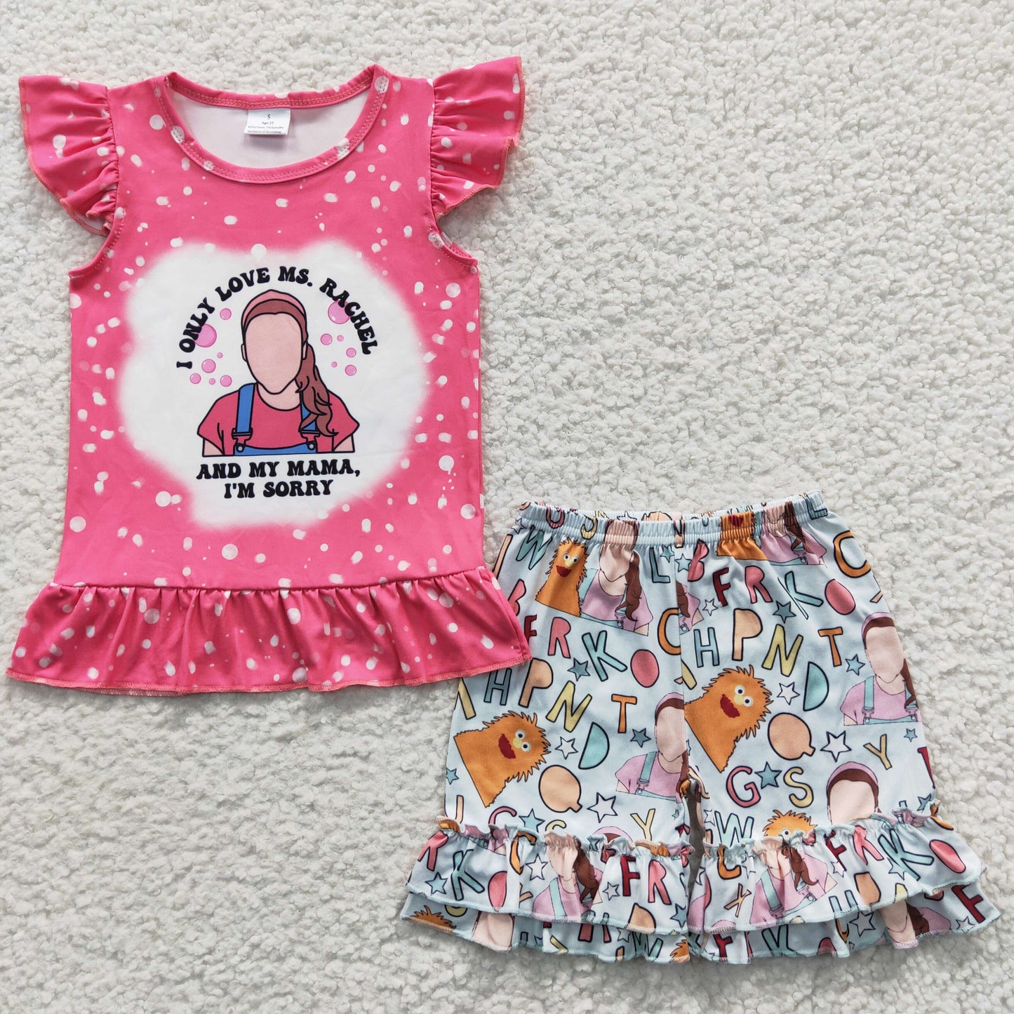 Baby Girls Teacher Summer Shorts Sets