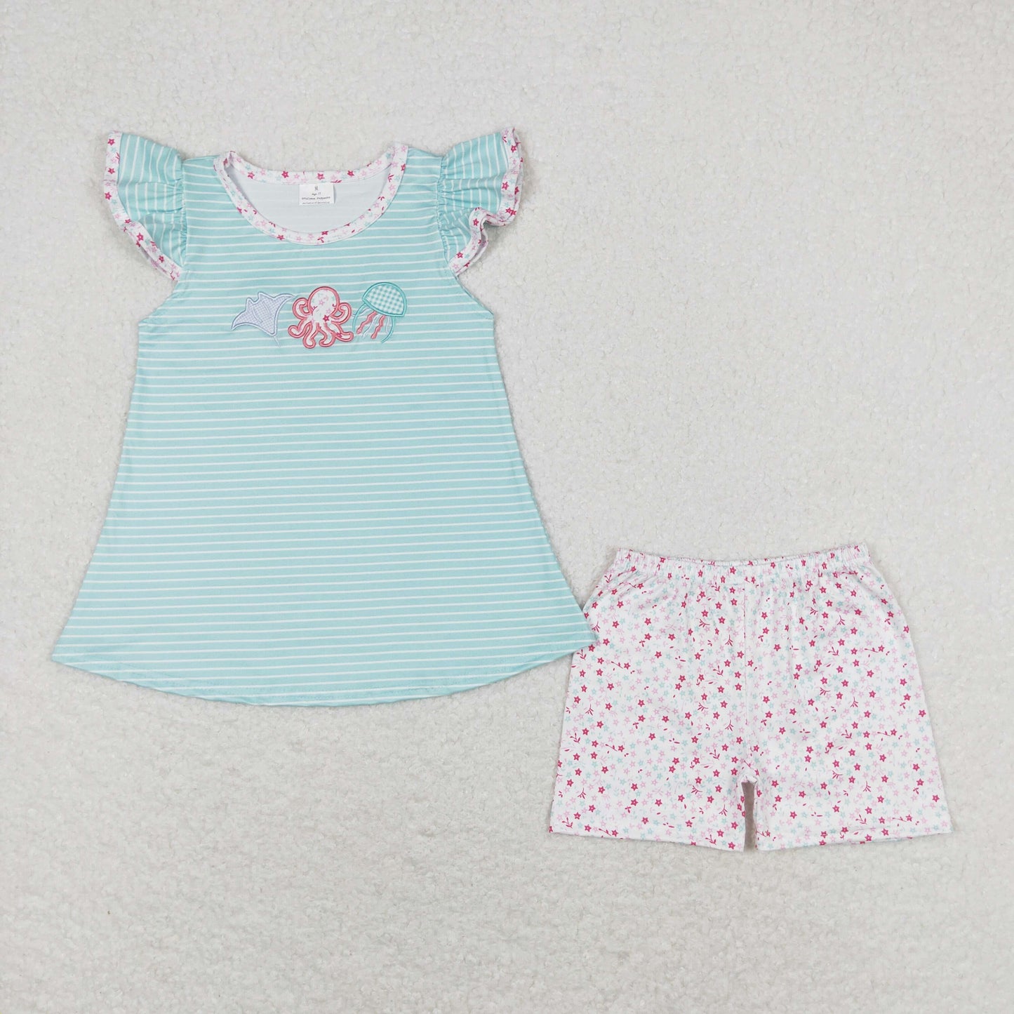 Baby Girls Sibling Summer Sea Creature Clothes