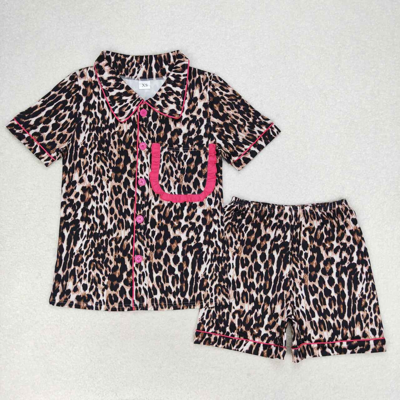 Mommy and Me Leopard Print Summer Pajama Set