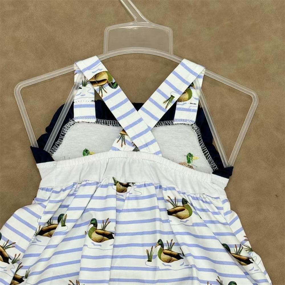 Sibling Baby Mallard Duck Summer Shorts Set For Girls and Boys