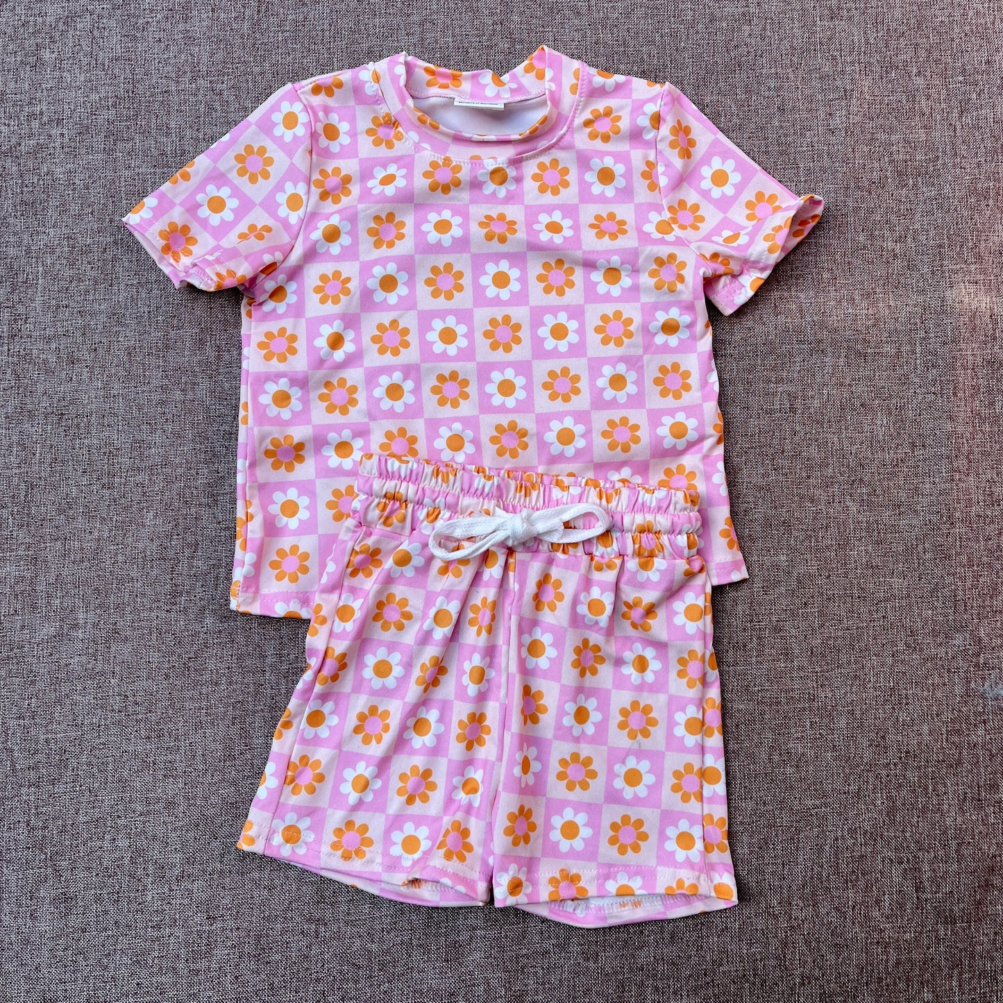 Baby Girls Summer Sibling Short Sleeve Shirt Shorts Outfit