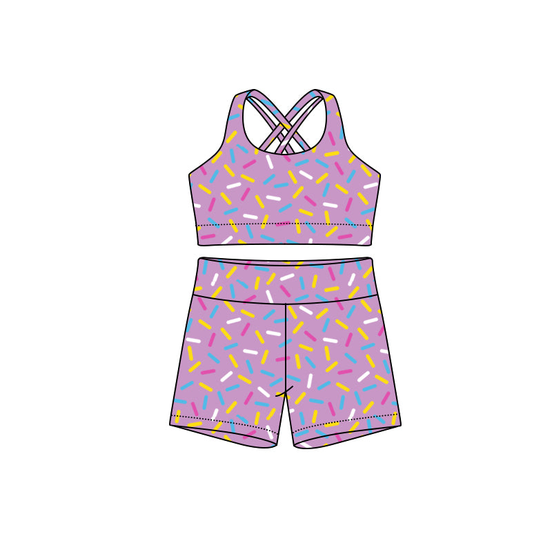 GSSO2695 Adult Women Sprinkles Purple Sport Set Preorder