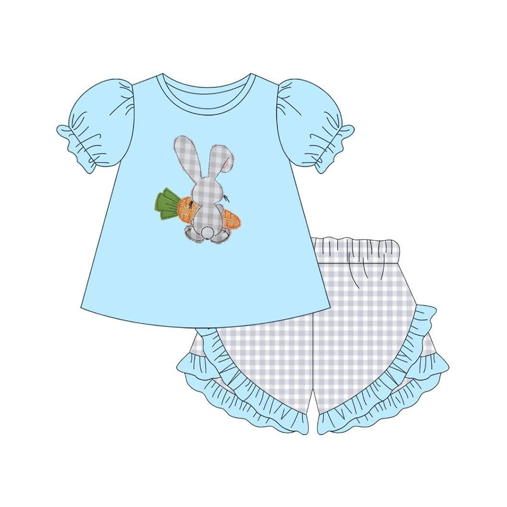 GSSO2917 Baby girls Easter Blue Pink Outfit Preorder