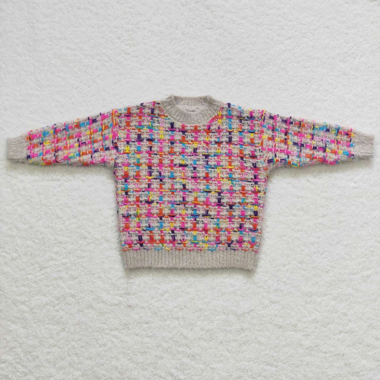 GT0302 Girls Colorful Long Sleeve Winter Warm Sweater Top