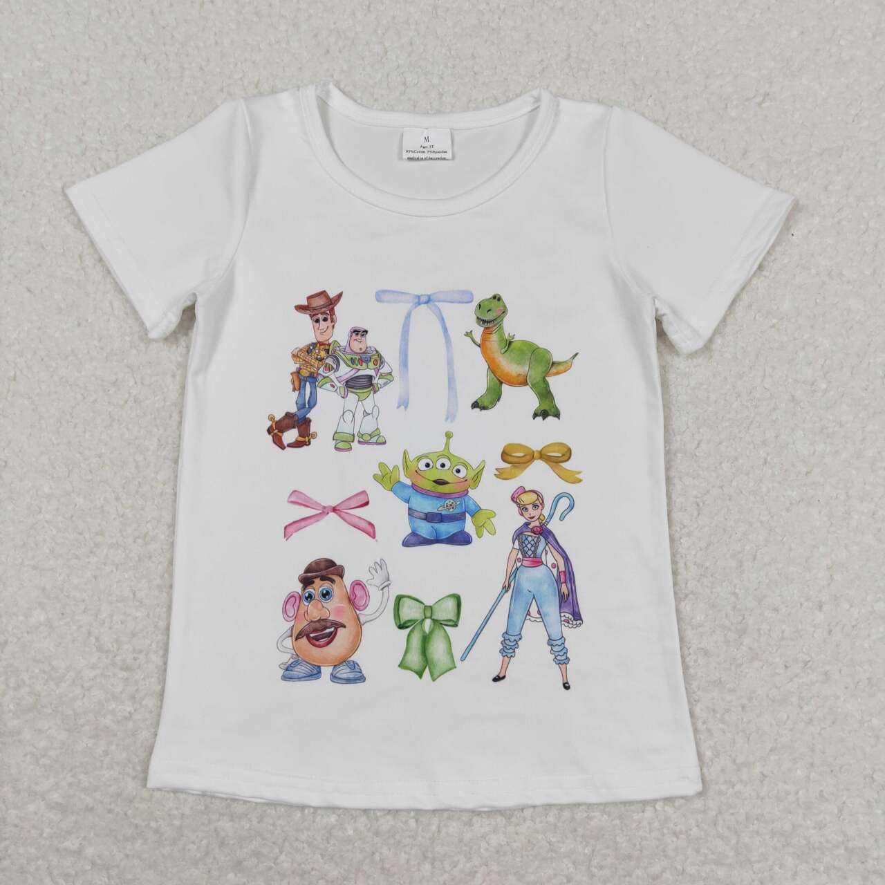 Baby Girls Princess Cartoon Short Sleeve T-shirt Top