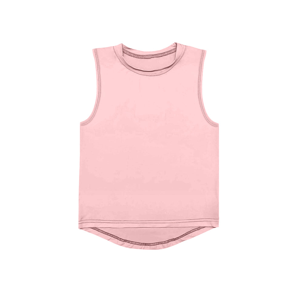 GT0999 Kids Girls Pink Sleeveless Active Top Preorder