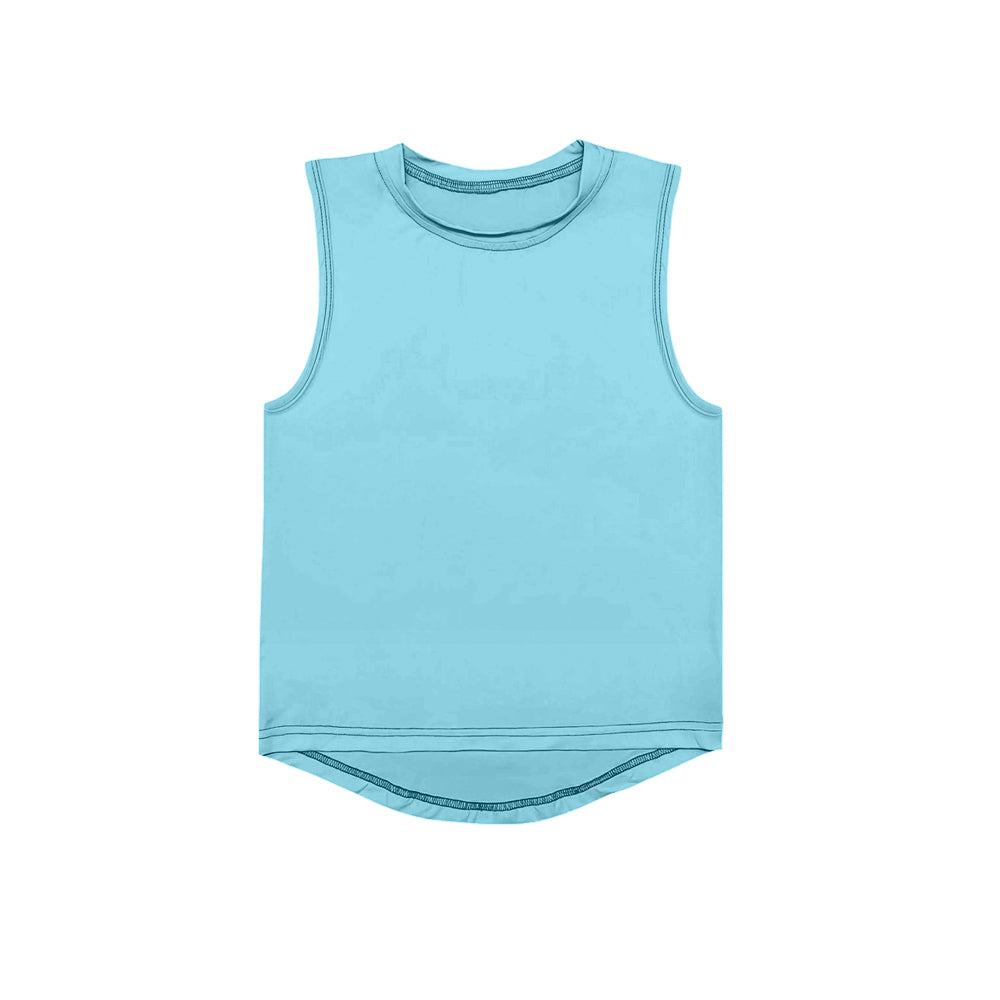 GT1001 Kids Girls Light Blue Sleeveless Active Top Preorder