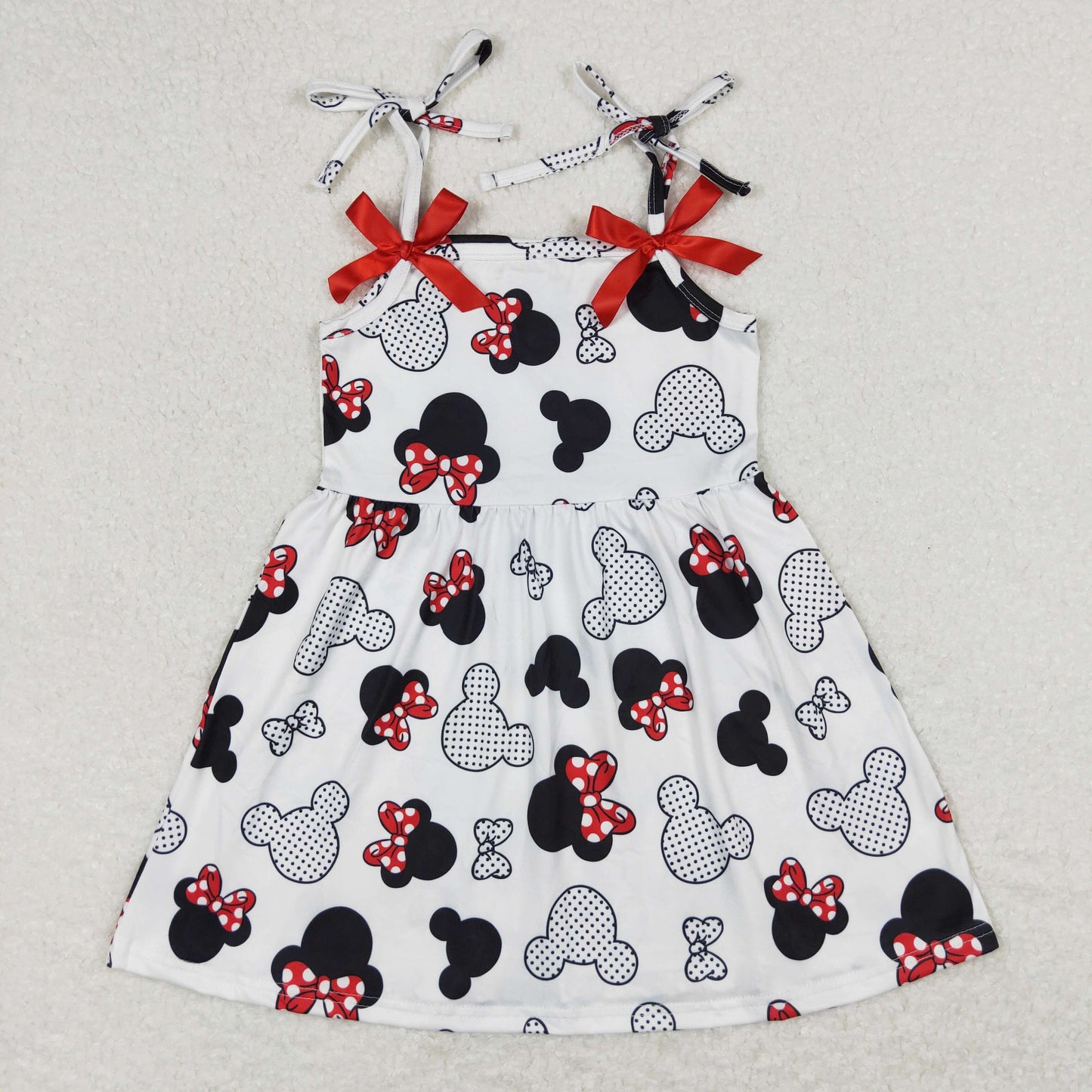 Baby Girls C artoon Mouse Suspender Dress