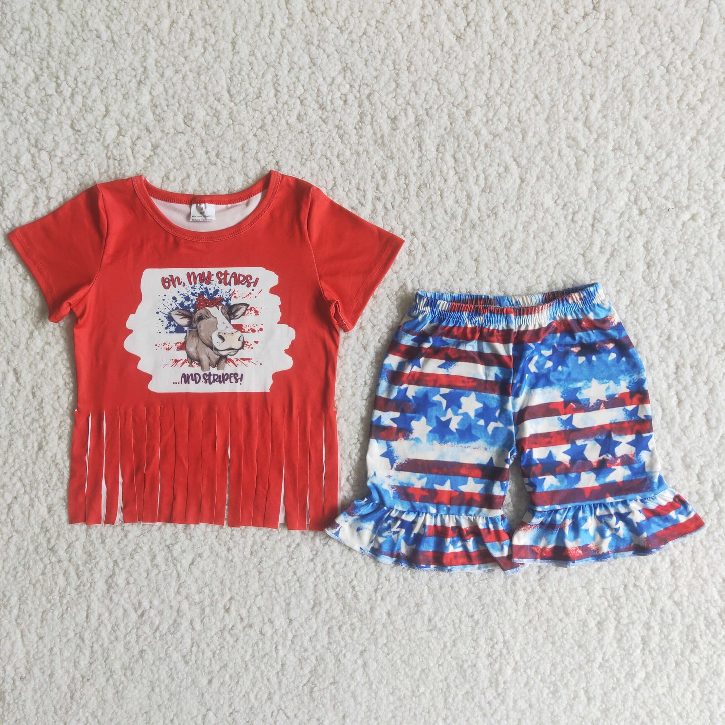 C15-2 July 4th Heifer Summer Girls Outfit