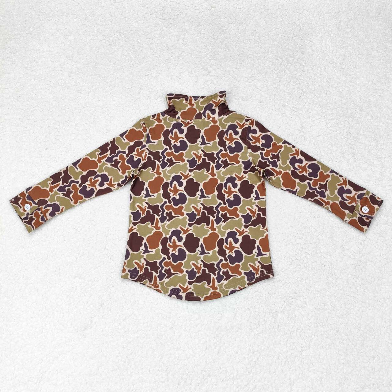Baby Boys Brown Camo Long Sleeve Shirt Top
