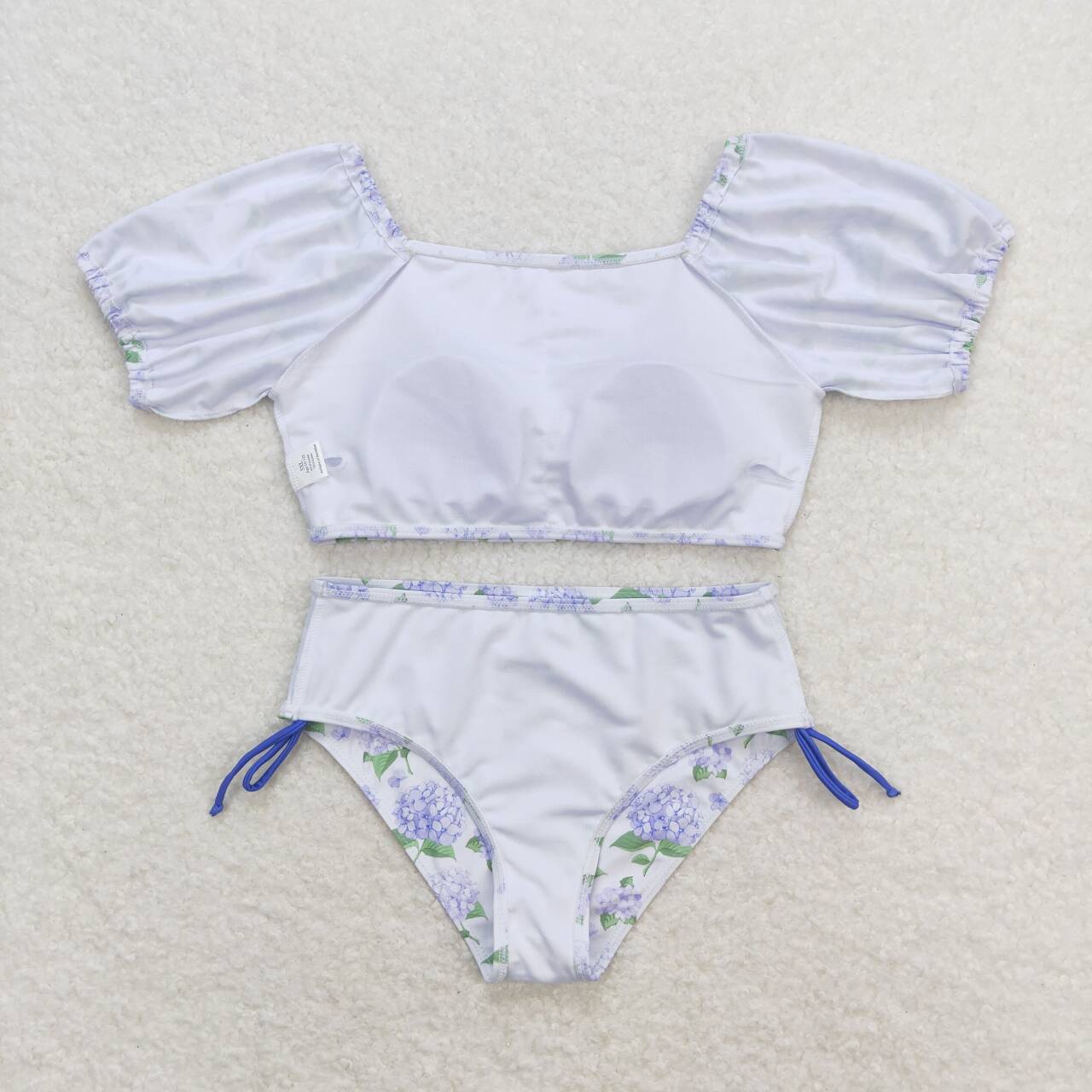 Baby Girls violet Two Piece SwimSuit Set