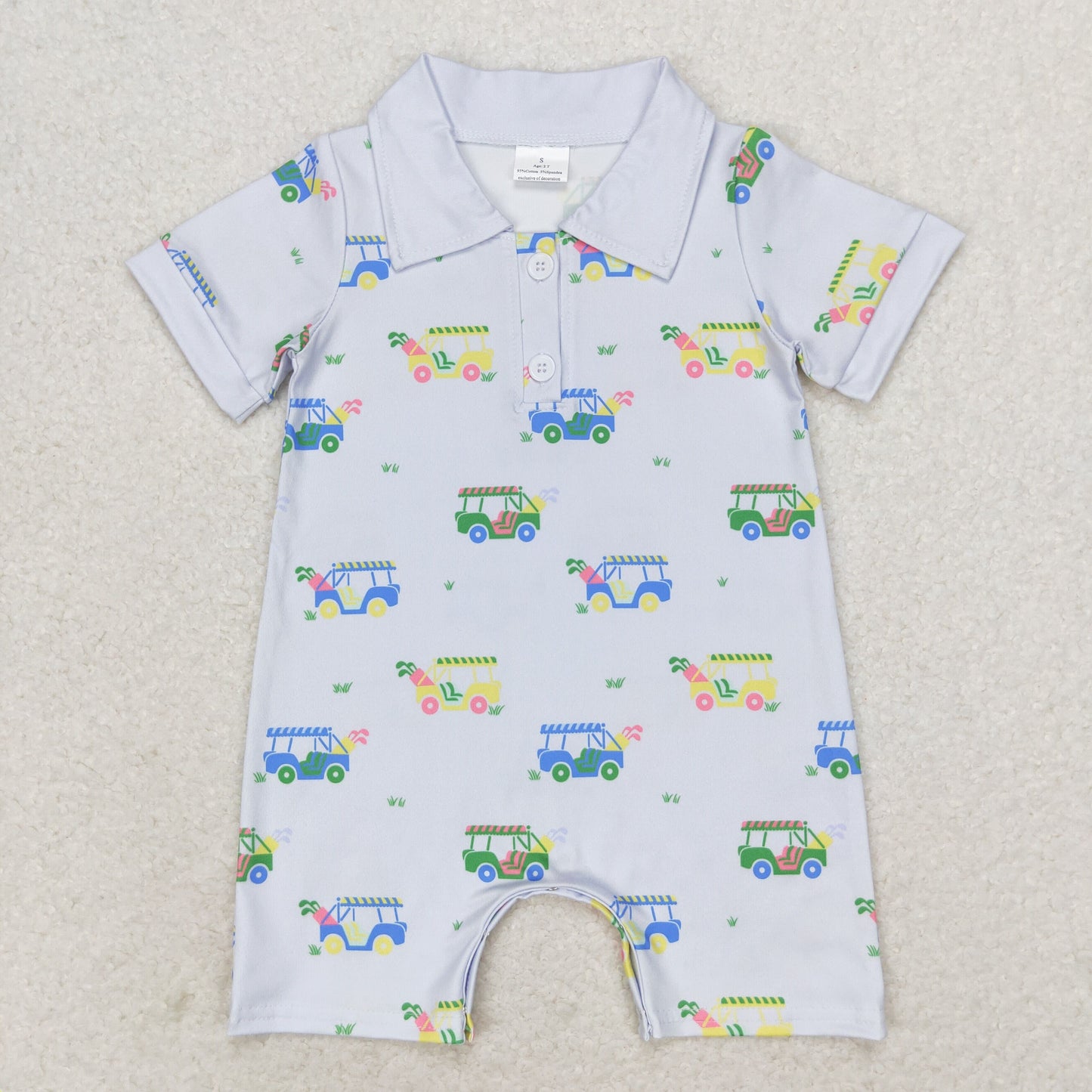 Baby Boys Golf Print Short Sleeve