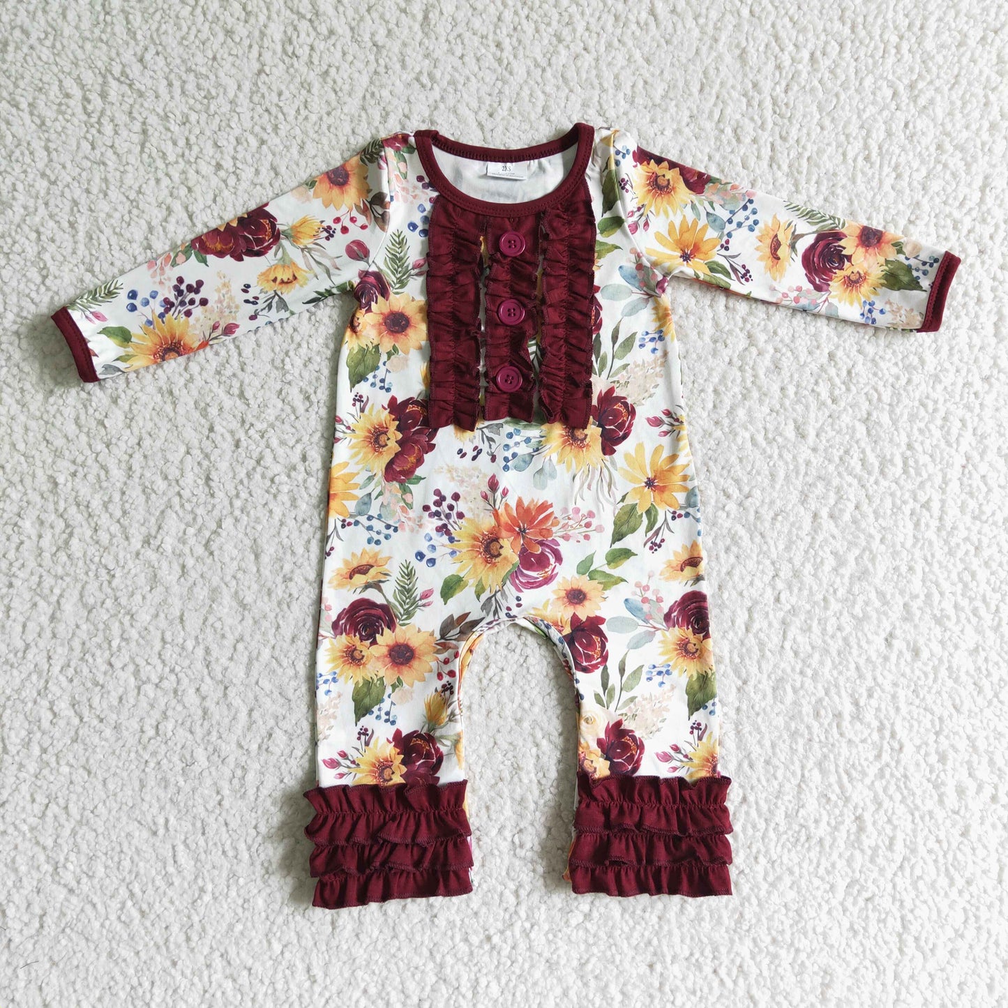 LR0009 Baby Girls Floral Romper $5.5
