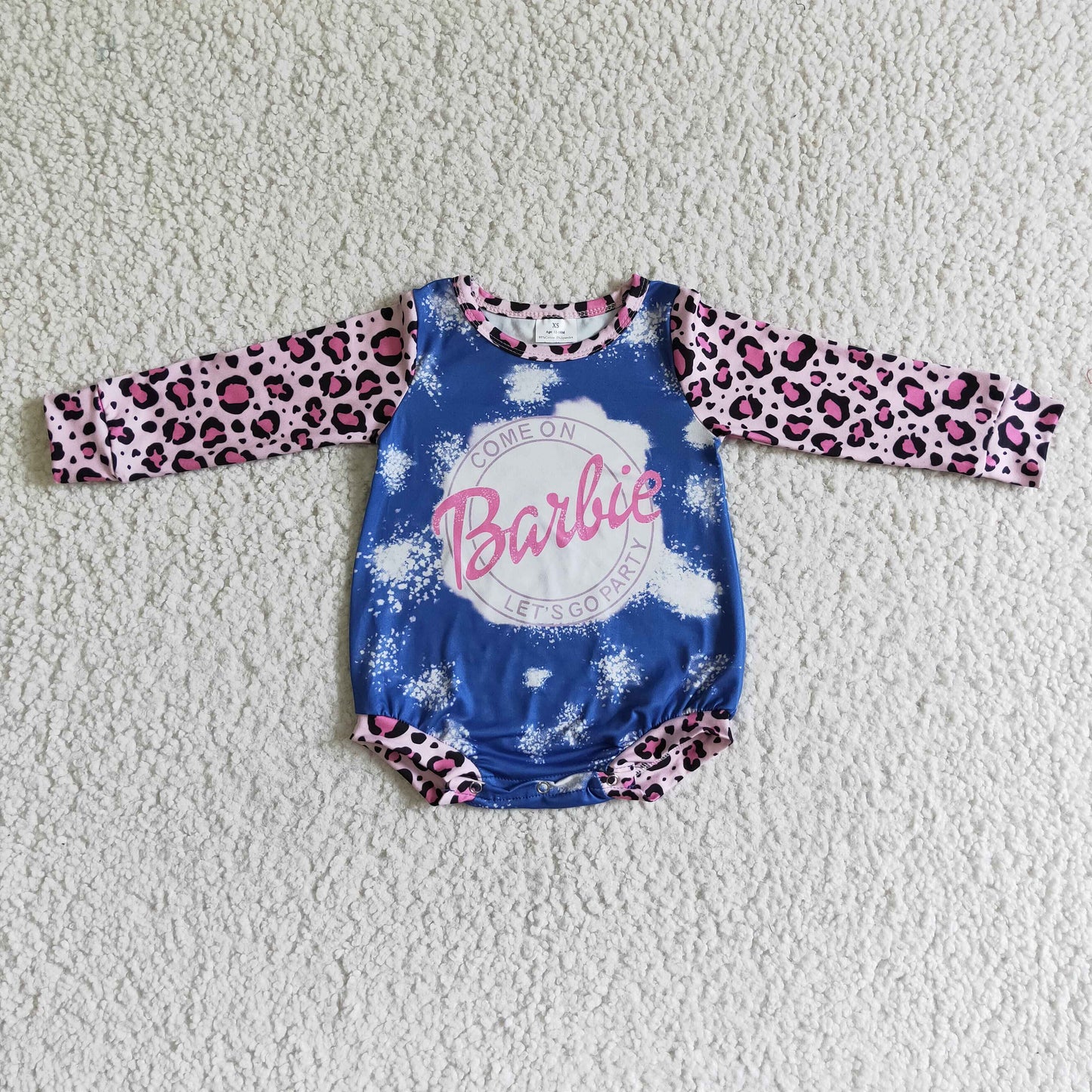 LR0021 Let's Go Party Baby Girls Bubble Rompre Preorder