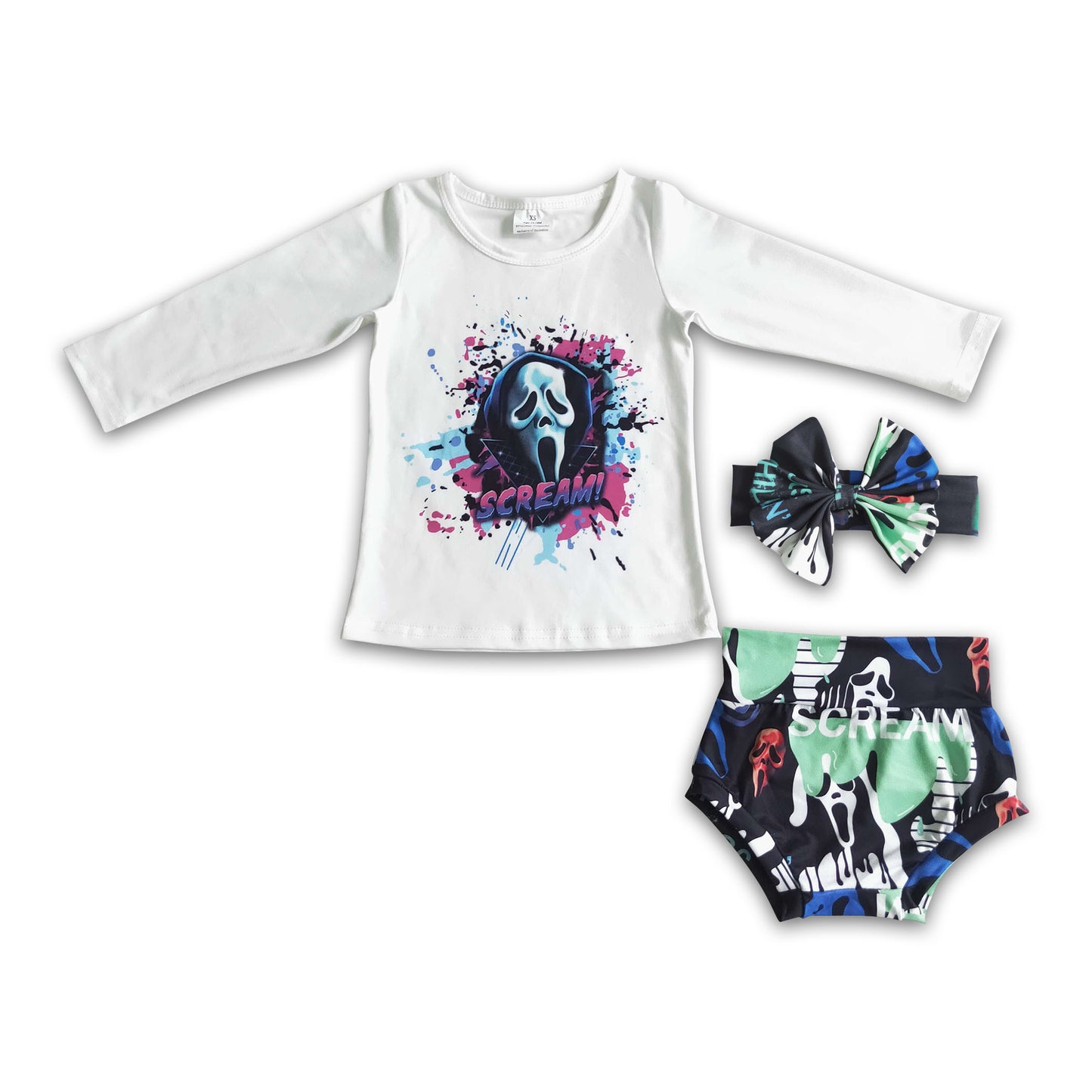 LR0031 Baby Halloween Cartoon Bummie Set ON Sale