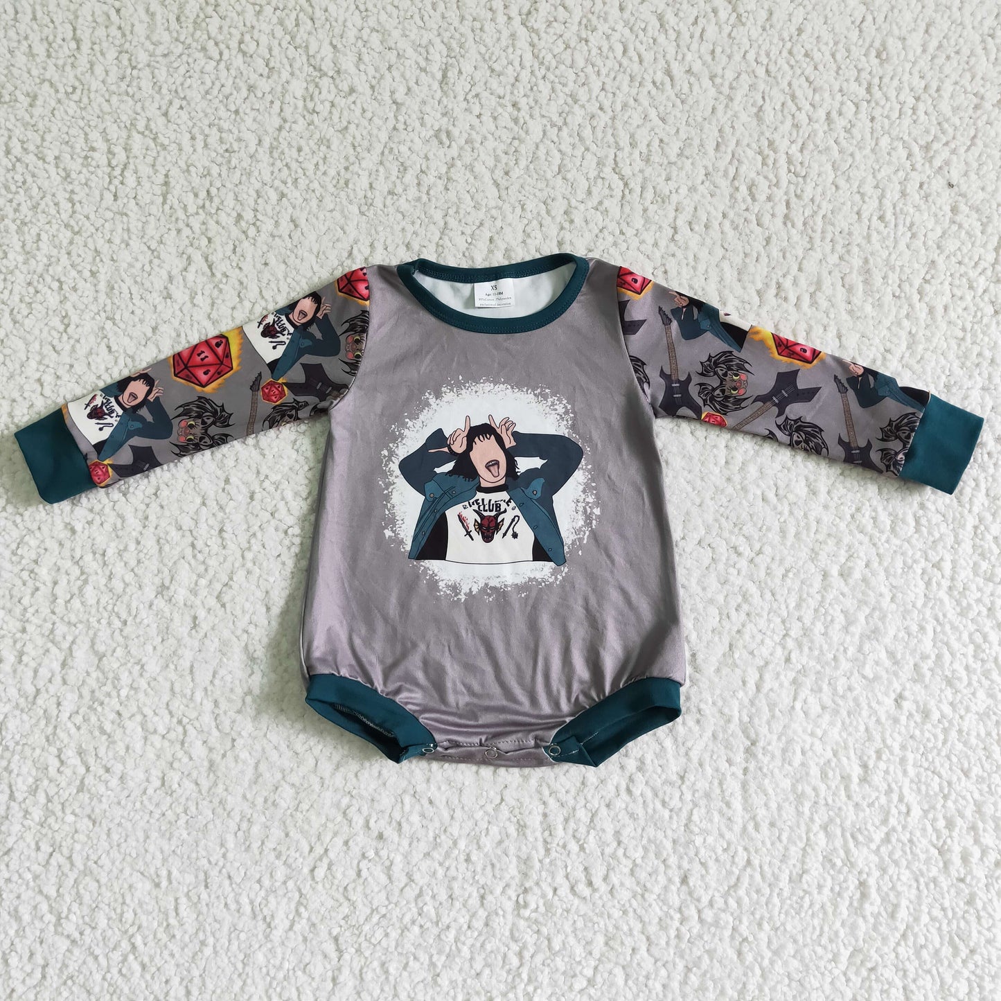 LR0130 Baby Girls Halloween Shirt Romper