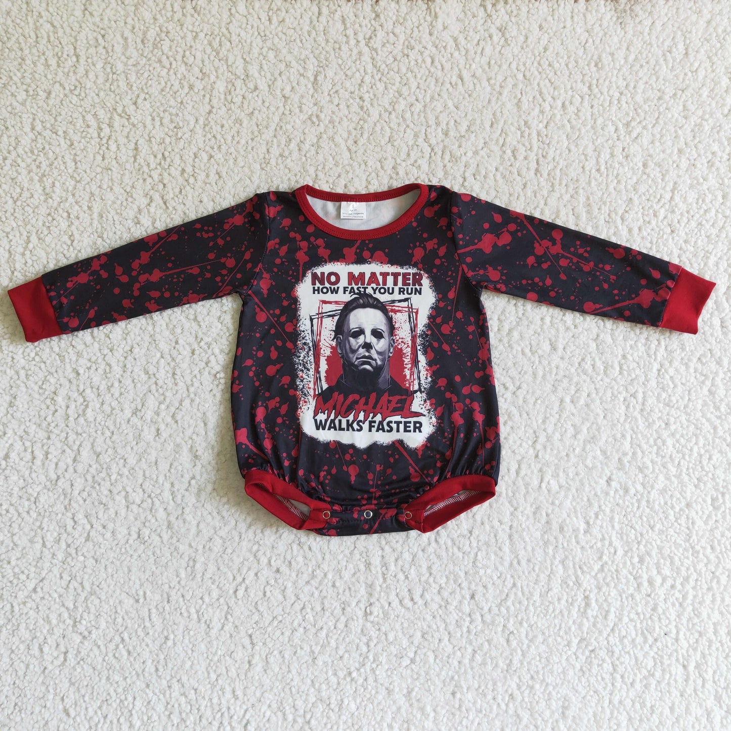 LR0143 Boys Halloween Shirt Romper