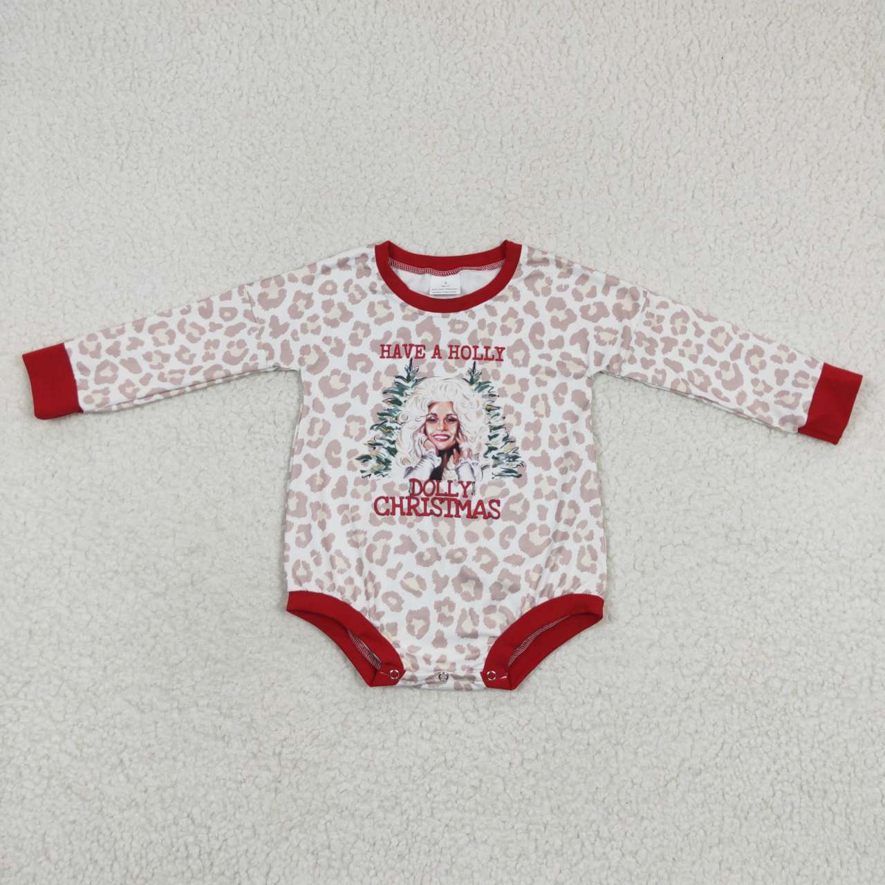 Newborn Baby Girls Christmas Singer Long Sleeve Romper