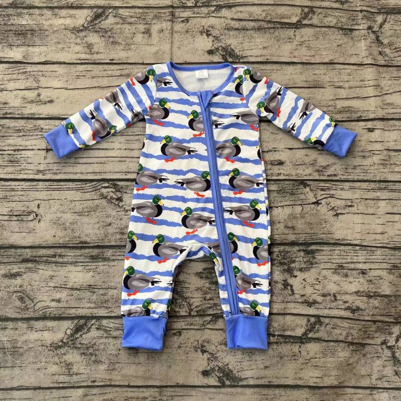 Newborn Baby Boys Mallard Duck Romper