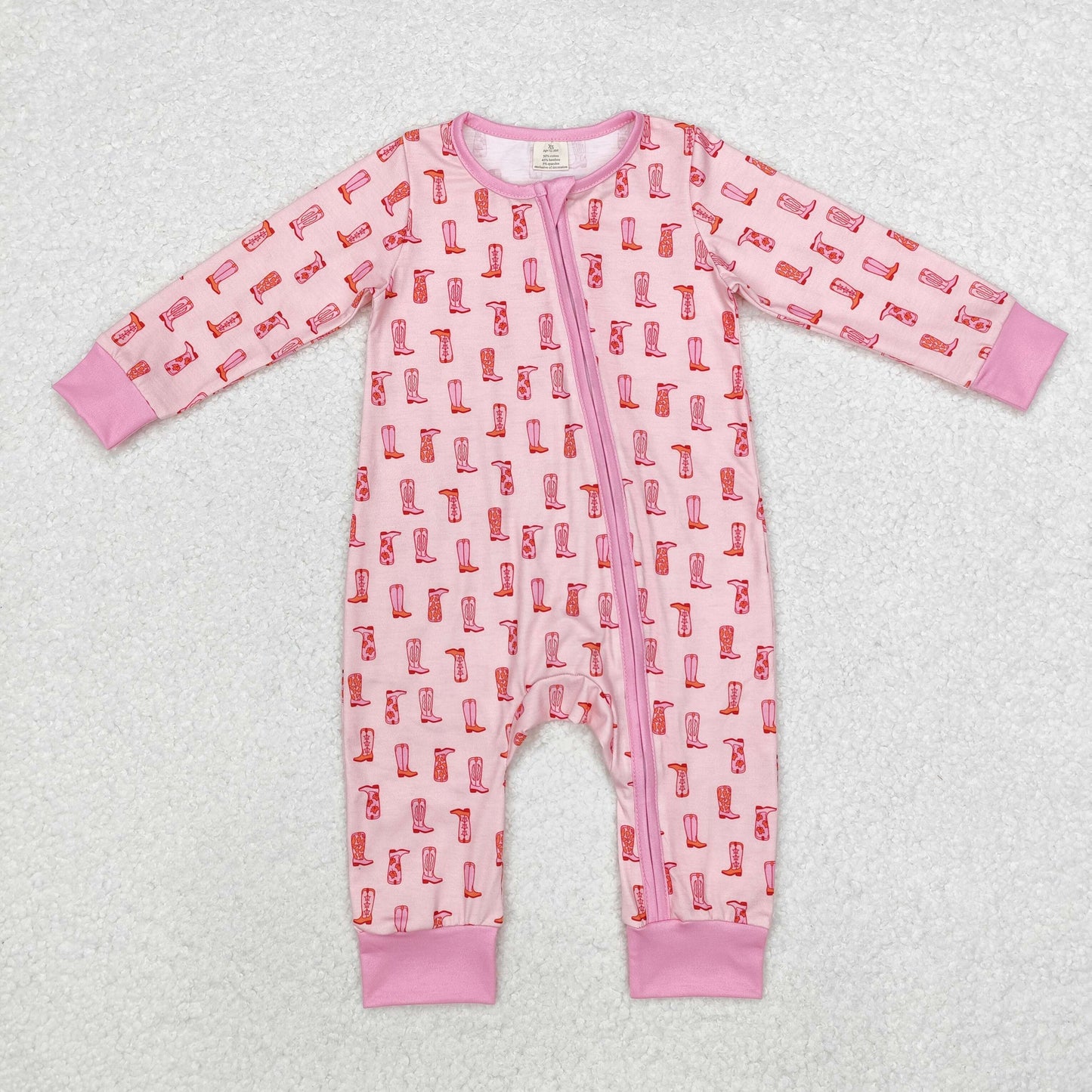 Mommy and Me Adult Baby Girls Pink Boot Fur Pajamas Clothes Sets
