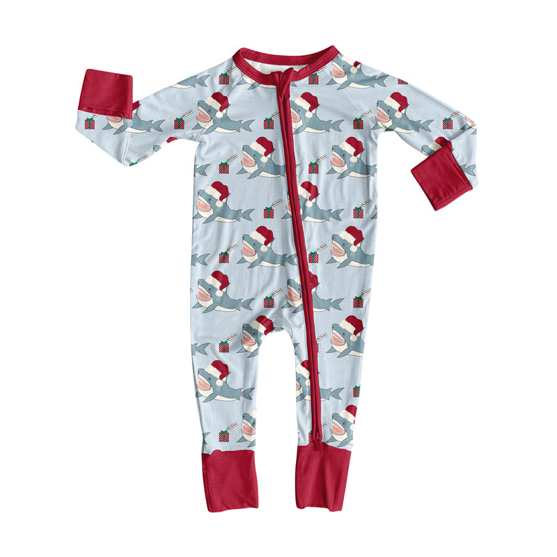 LR2614 Baby Boys Christmas Shake Romper Preorder