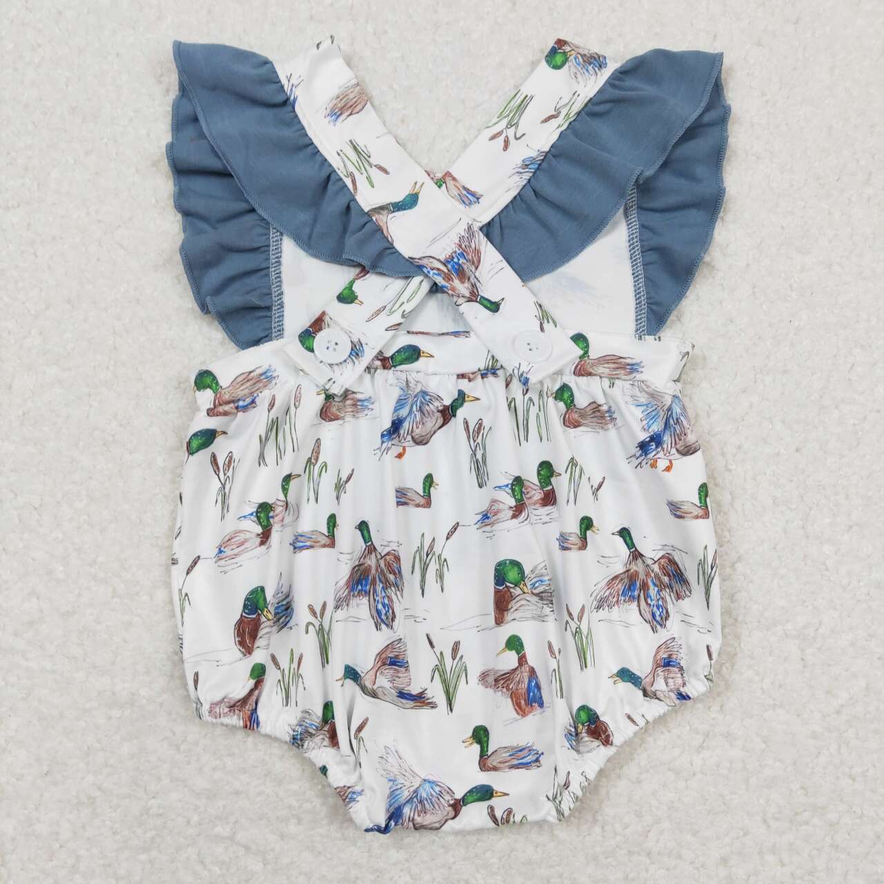USA Shop Summer Baby Girls Mallard Duck Bubble Romper