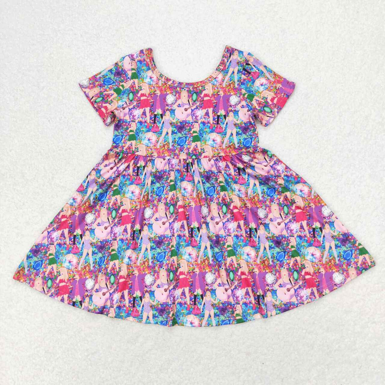 GSD1335 Baby Girls Taylor Singer Short Sleeve Dress