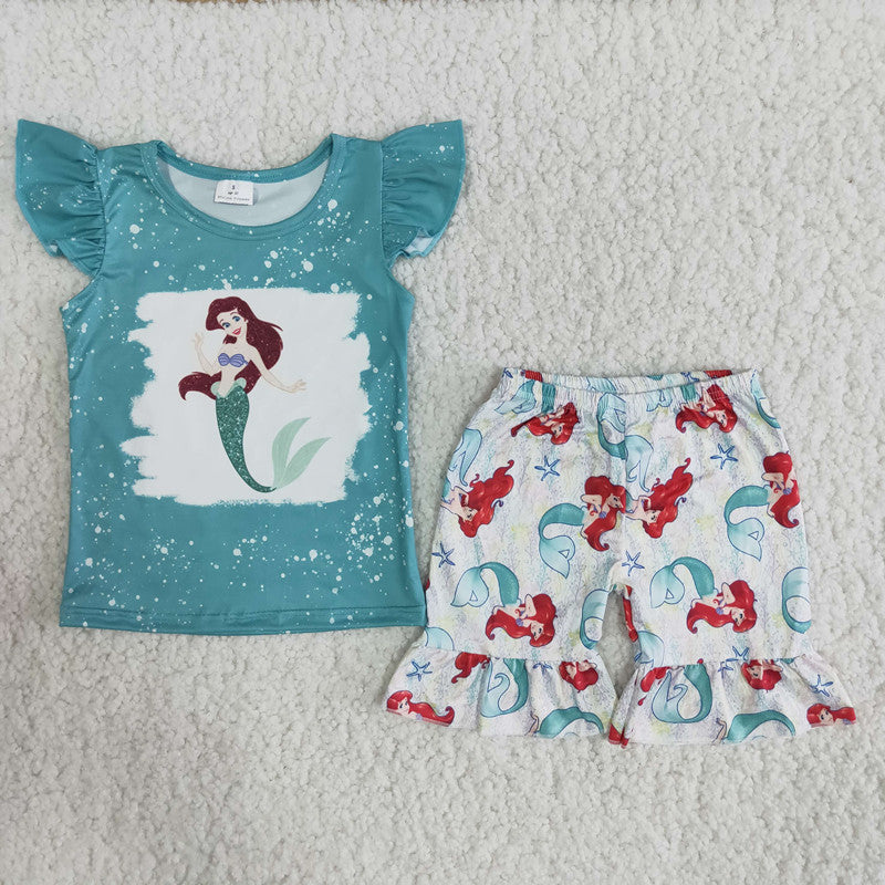 Kids Girls Summer Mermaid Outfit