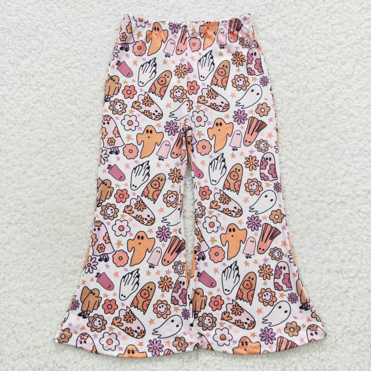 P0201 Children Girls Halloween Ghost Bell Pants