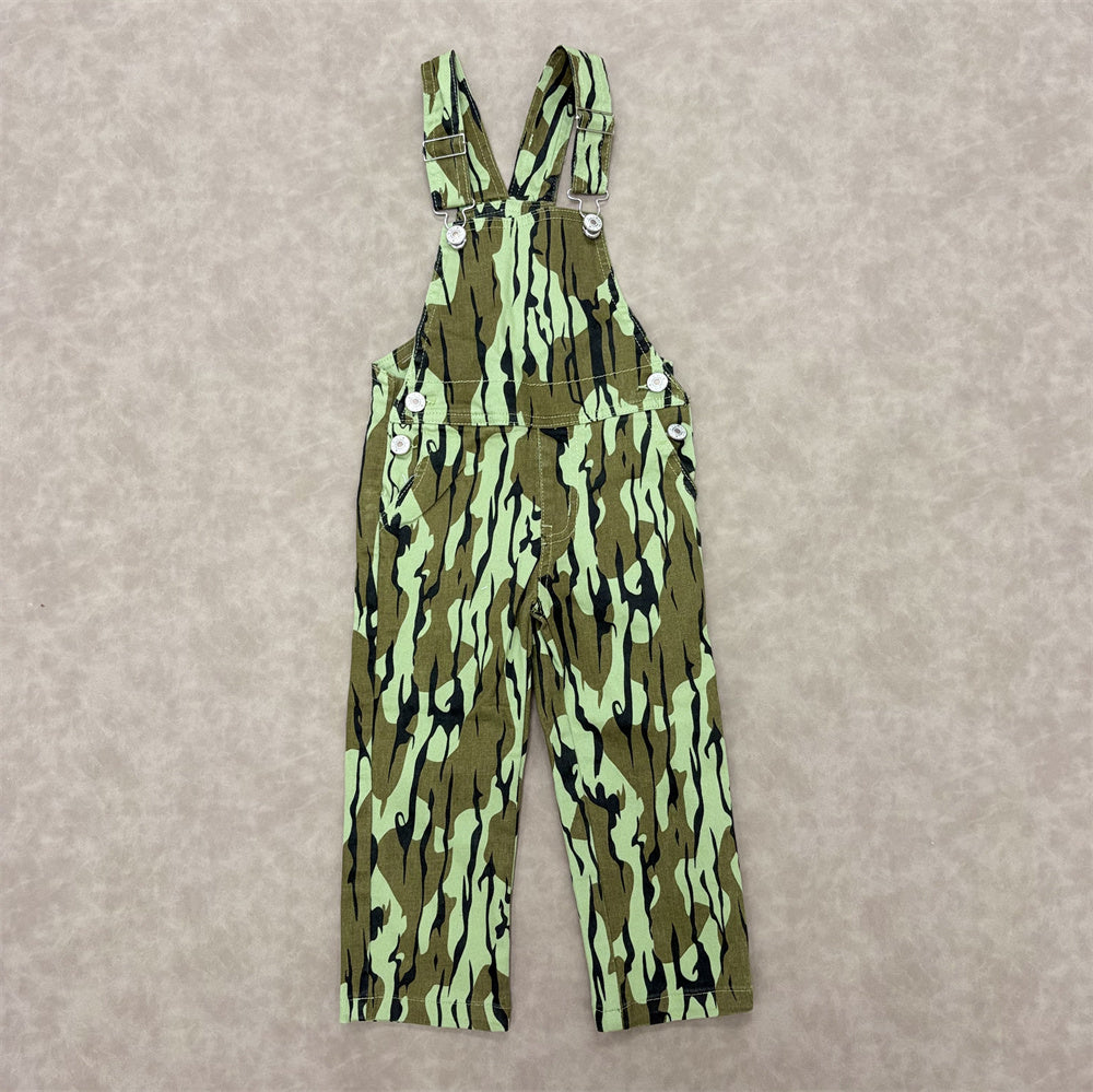 Boys 3 Colors Camo Denim Overall