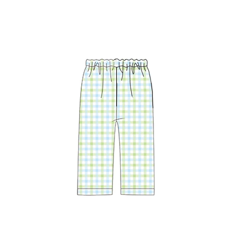 P0991 baby boys gingham pants preorder