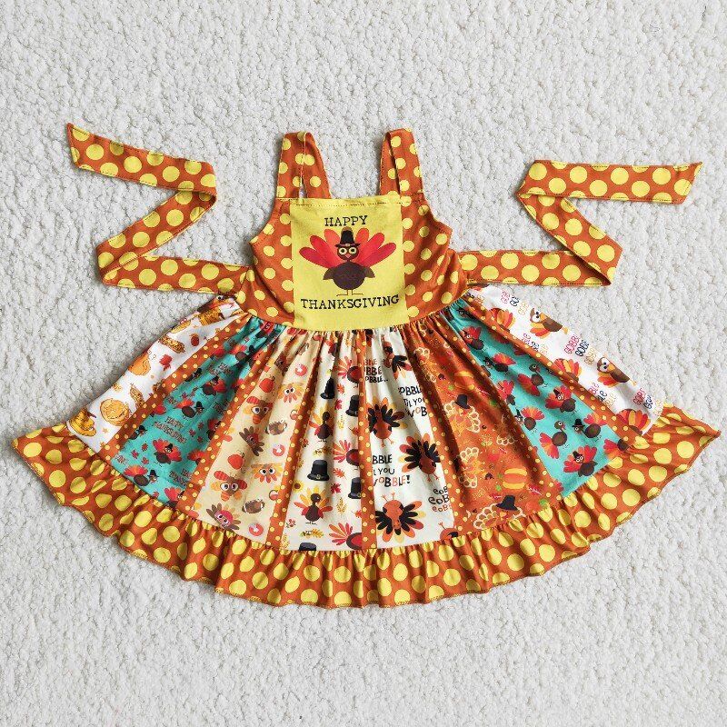 Thanksgiving Turkey Twirl Dress