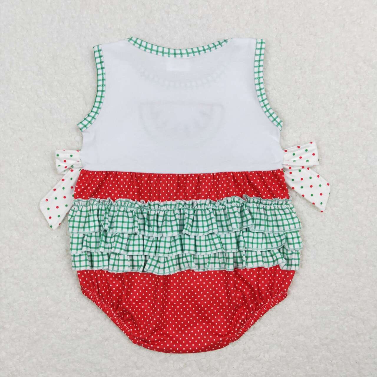 Sumerm Baby Girls Embroidery Watermelon Set and Romper Sibling