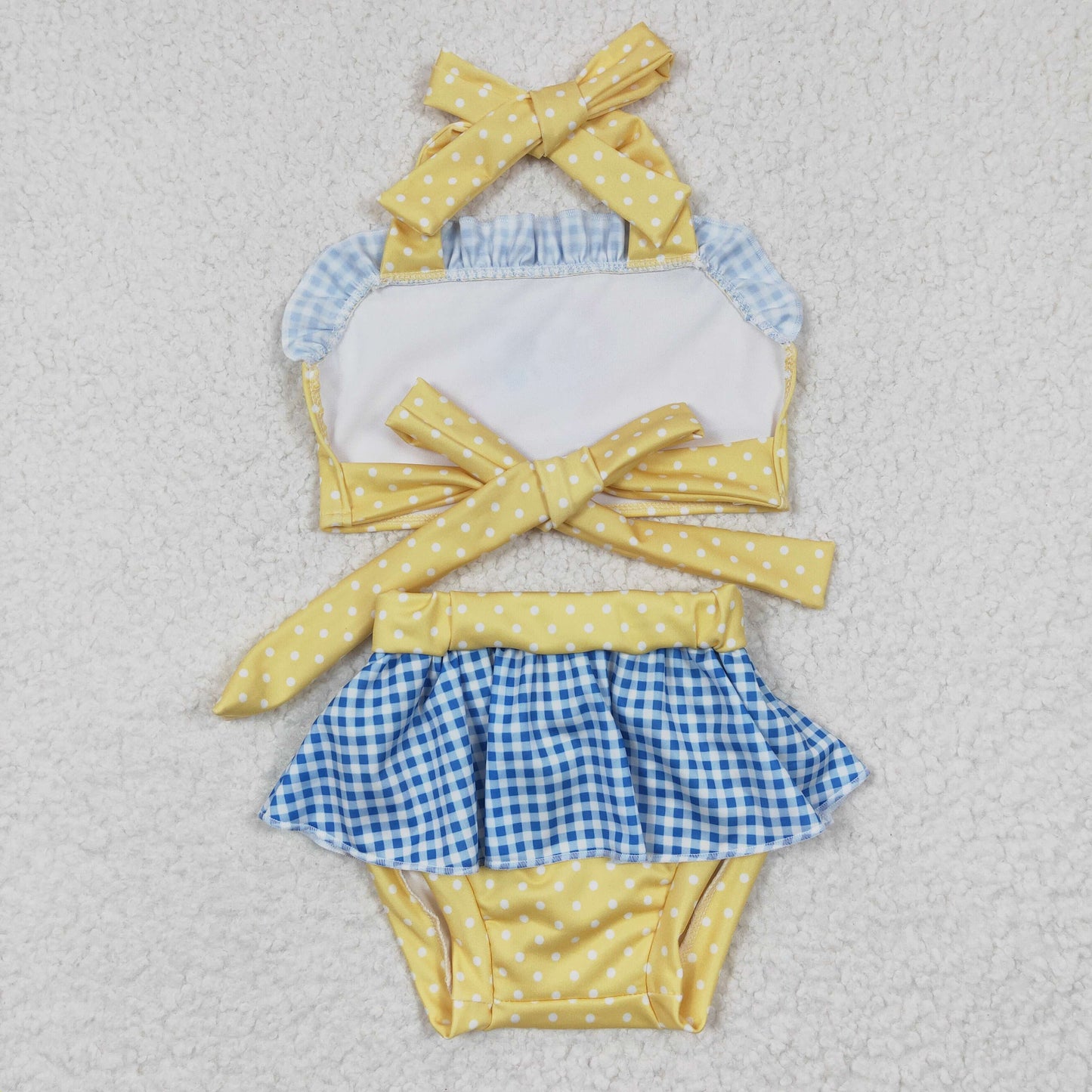 Baby Girls Princess Yellow Swimsuit Set