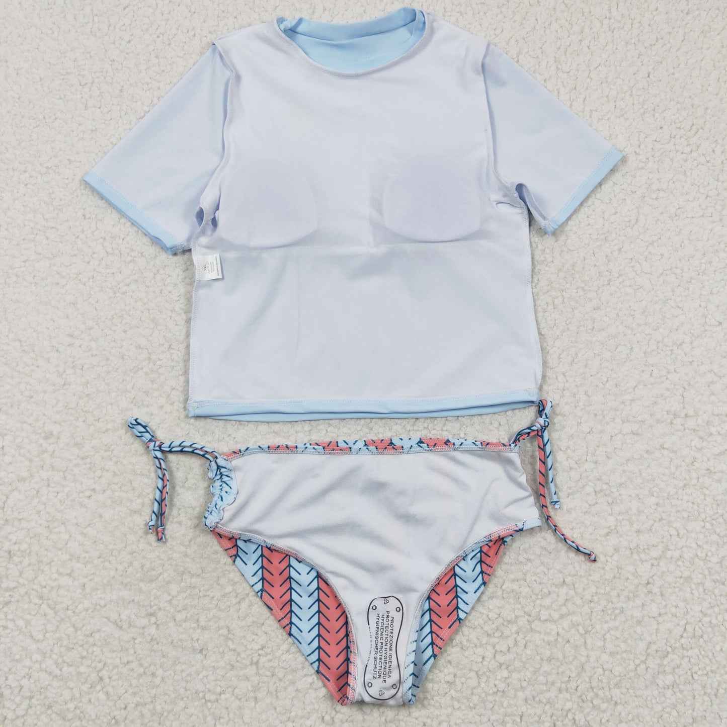 S0115 Baby Girls Swimsuit Rainbow Print Summer Swimwear