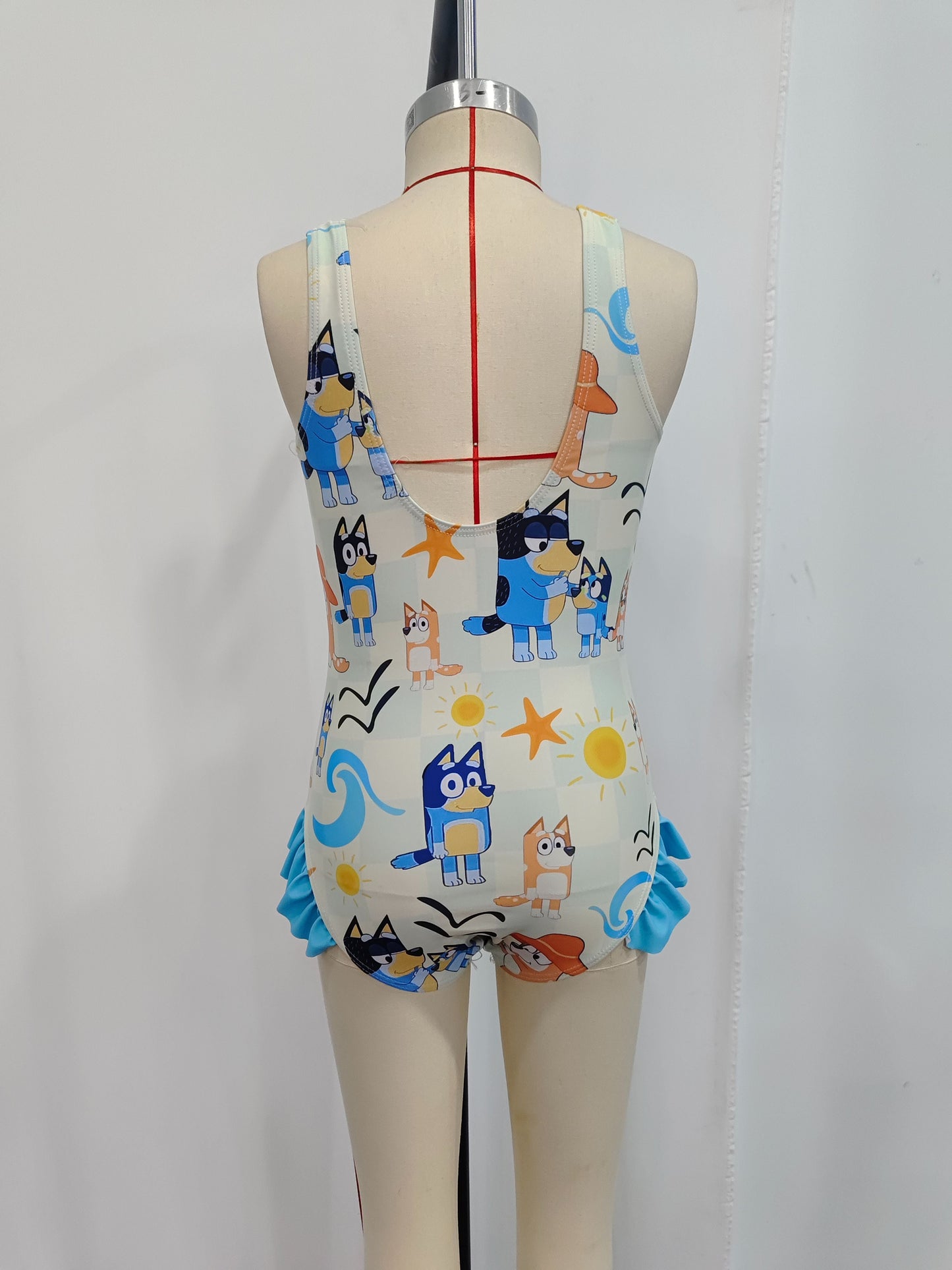 Baby Girls Cartoon Dog One-piece Swimsuit Beach Wear