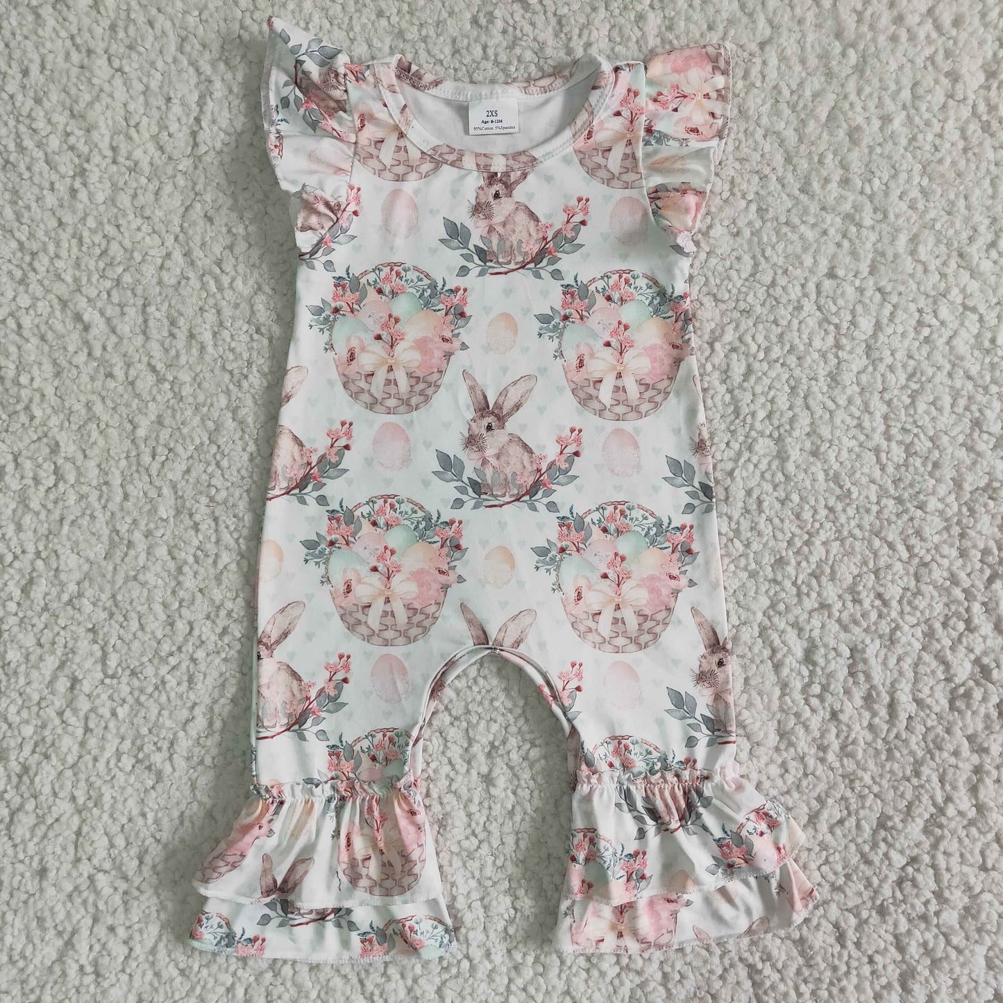 Newborn Baby Girls Easter Cute Bunny Romper