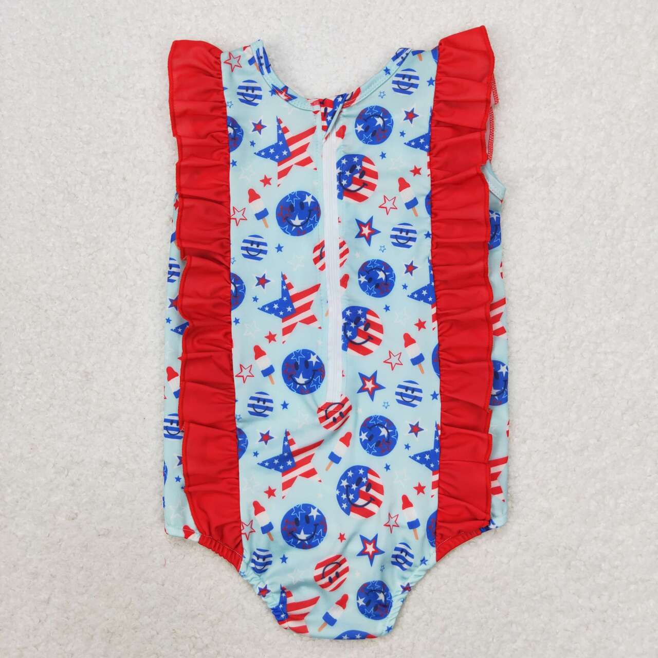 Summer Baby Girls Juy 4th Popsicle Swimsuit