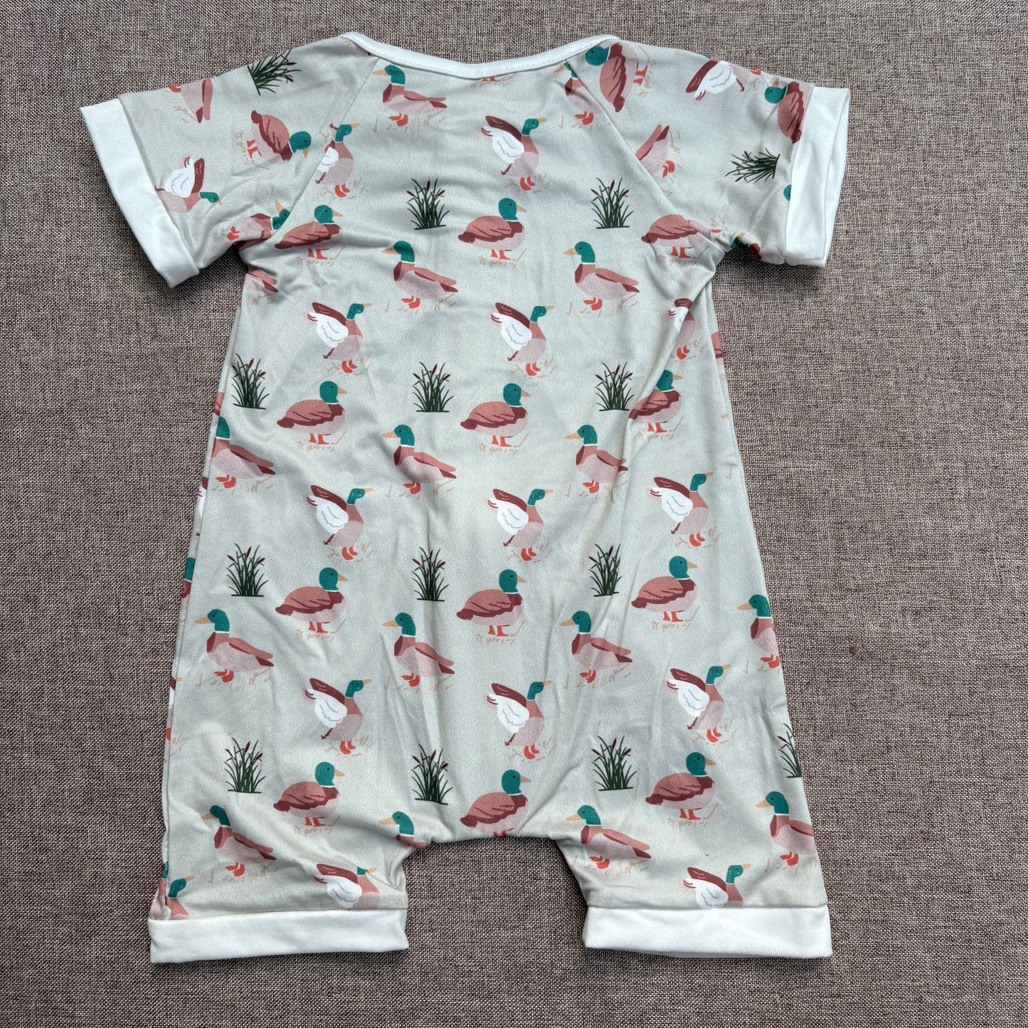 USa Shop Baby Boys Mallard Duck Short Sleeve Romper