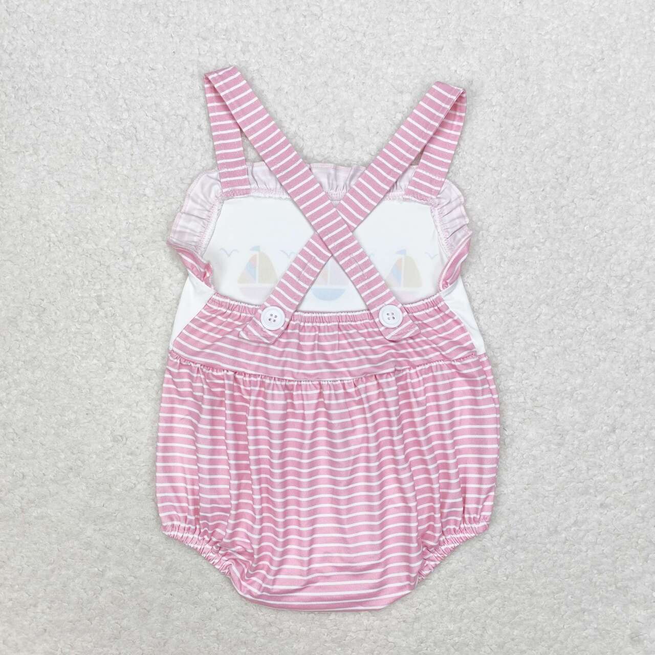 Summer Baby Sibling Sailboat Romper