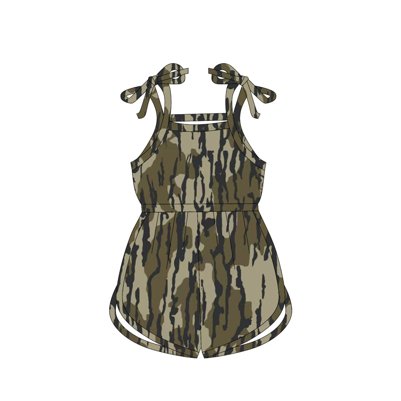 Bay Girls Olive Strap Bottomland Camo Western Jumpsuits Preorder