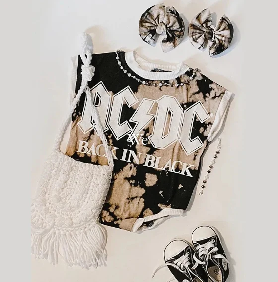 Baby Boys Khaki Sleeveless Singer Back Black Rompers Preorder