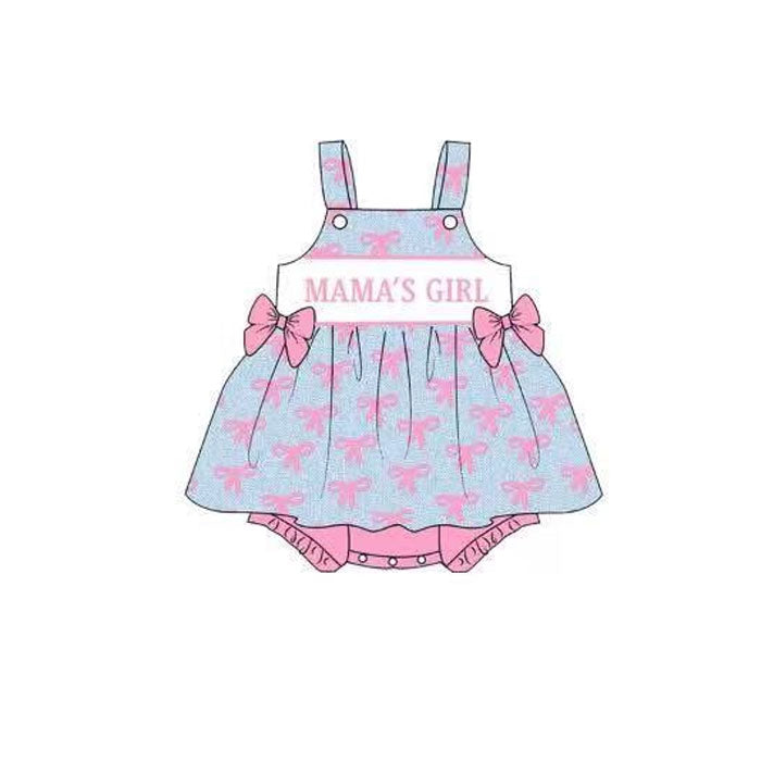 SR3426 Mama's Girl Pink Bows Rompre Preorder