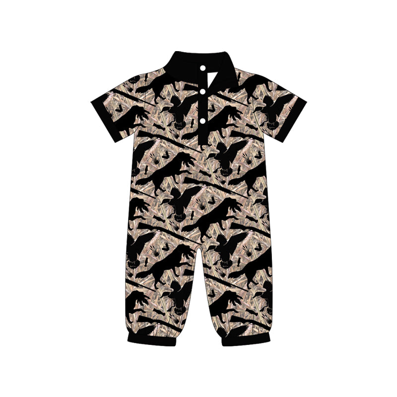 SR3637 Baby Boys Dinosaur Short Sleeve Romper Preorder