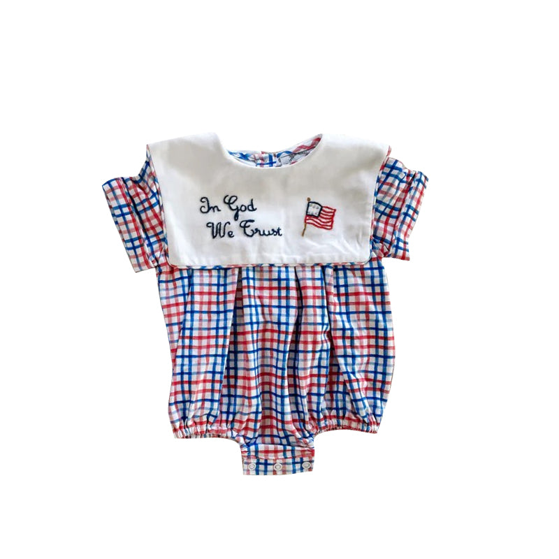 SR3649 July 4th girls romper preorder